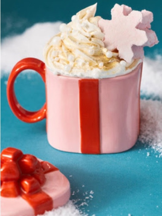 Anthropologie Other - ❤️ NWT Anthropologie Mug in Present Motif in Pink & Red